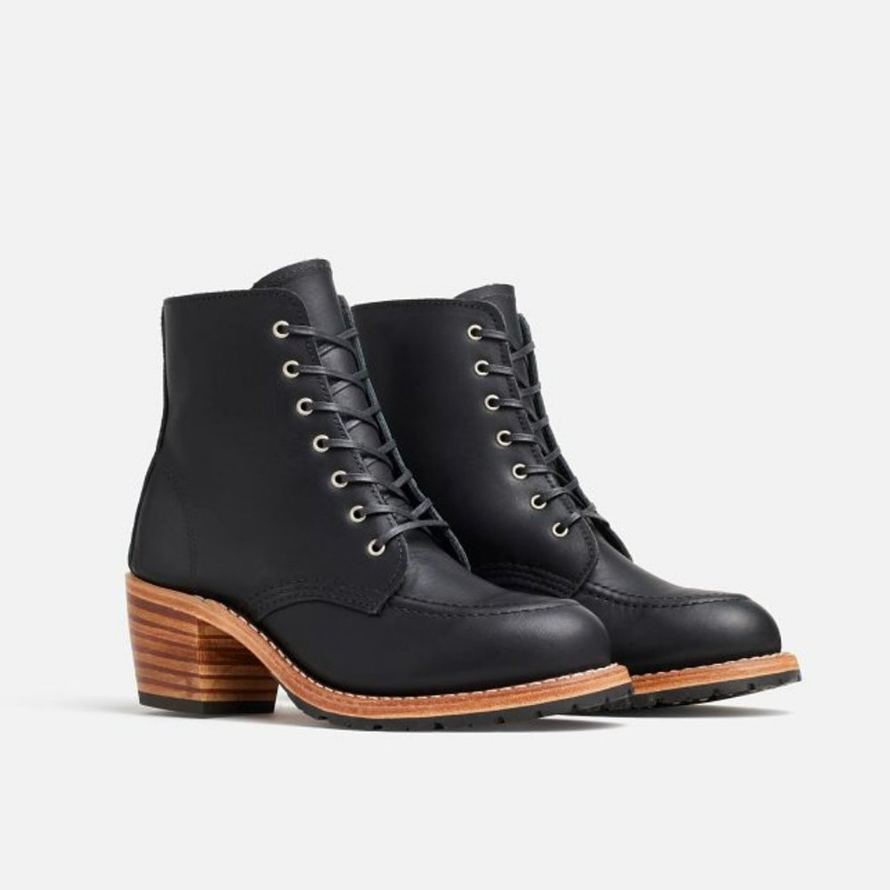 Red Wing Clara  Women's Heeled Boot in Black Boundary Leather
